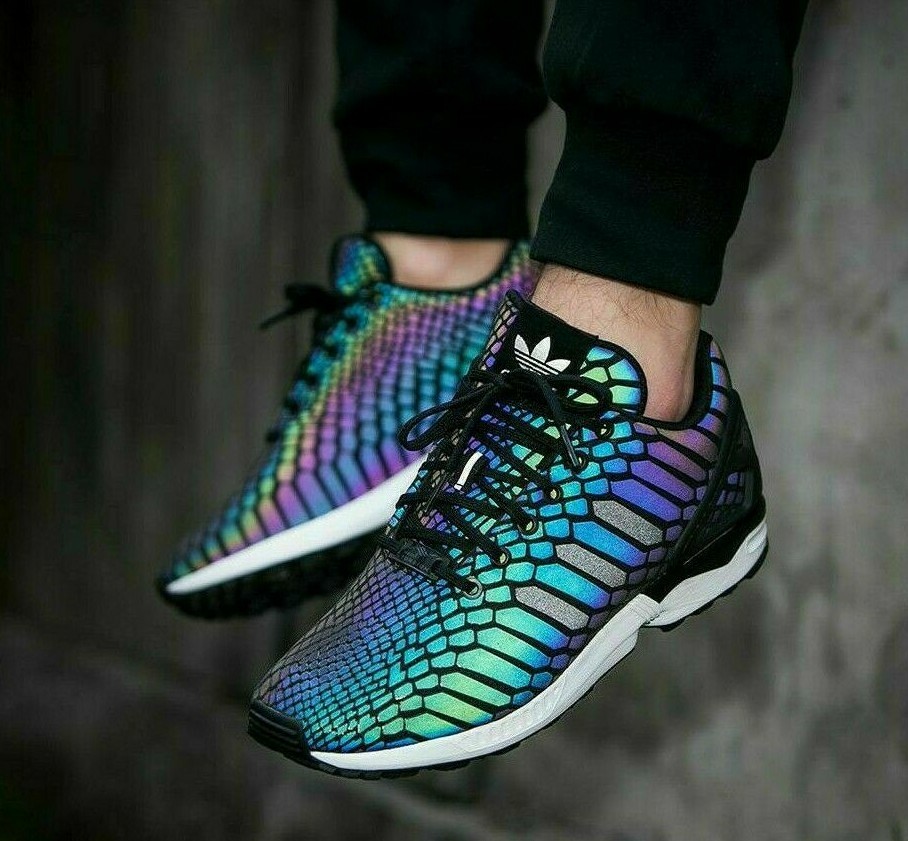 zx flux xeno chameleon shoes reflective shoes